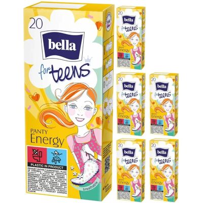 BELLA For Teens Energy Panty Liners - Panty Liners BELLA For Teens Energy Panty Liners - Panty Liners