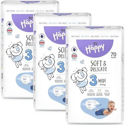 Bella Baby Happy Soft&Delicate Méret 3 Midi Egyszer használatos pelenka - Gyerek Termék Bella Baby Happy Soft&Delicate Méret 3 Midi Egyszer használatos pelenka - Gyerek Termék