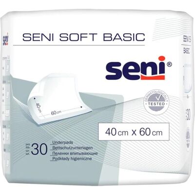 SENI Soft Basic Bettschutzunterlage - Hygienisch, Weich, Wasserdicht SENI Soft Basic Bettschutzunterlage - Hygienisch, Weich, Wasserdicht