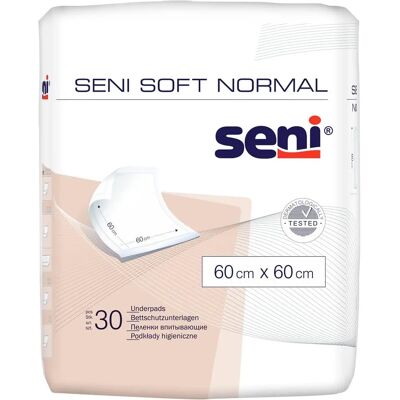 SENI Soft Normal 60x60cm Absorpční Podložky - Ochrana proti Inkontinenci SENI Soft Normal 60x60cm Absorpční Podložky - Ochrana proti Inkontinenci