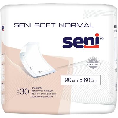 Seni Soft Normal 90x60cm Absorpční Podložky - Hygienický Produkt Seni Soft Normal 90x60cm Absorpční Podložky - Hygienický Produkt