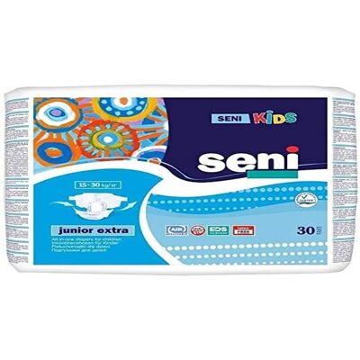 Inkontinenční kalhotky Seni KIDS Junior Extra - Prodyšné, Snadné Použití Inkontinenční kalhotky Seni KIDS Junior Extra - Prodyšné, Snadné Použití