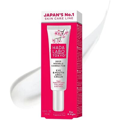 Hada Labo Tokyo Rote Faltenreduzierende Augen- & Mundcreme - Pflege für Augen und Lippen Hada Labo Tokyo Rote Faltenreduzierende Augen- & Mundcreme - Pflege für Augen und Lippen