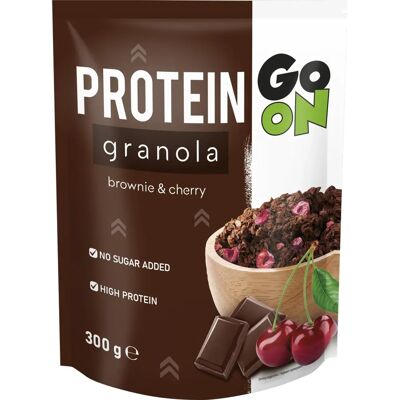 Sante Go On Granola Białkowa Brownie Wiśnia - Orzechy, Czekolada Sante Go On Granola Białkowa Brownie Wiśnia - Orzechy, Czekolada