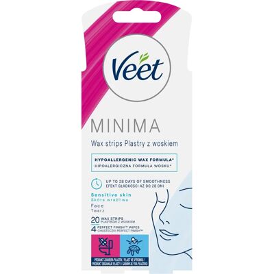 Veet Professionelle Wachsstreifen für empfindliche Haut - 20 Stück Veet Professionelle Wachsstreifen für empfindliche Haut - 20 Stück