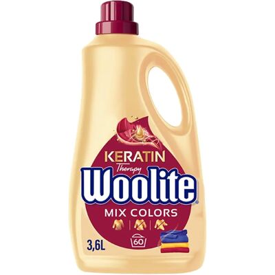 Woolite Zna Keratin Therapy pro Barevné Prádlo - 3,6L Tekutý Prací Gel Woolite Zna Keratin Therapy pro Barevné Prádlo - 3,6L Tekutý Prací Gel