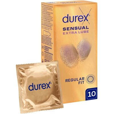 Durex Sensual Extra Lube Preservativi - 10 pz Durex Sensual Extra Lube Preservativi - 10 pz