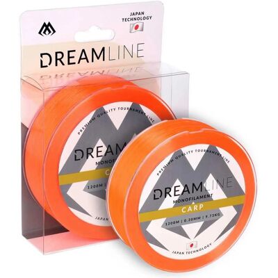 Mikado Dreamline Carp - 0,40mm/16,56kg/1200m - Fluo Orange - Angelschnur Mikado Dreamline Carp - 0,40mm/16,56kg/1200m - Fluo Orange - Angelschnur