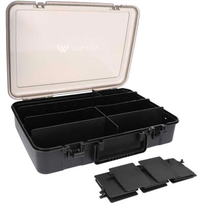 Caja de Pesca Mikado Uac-057 - Alta Calidad, Una Sola Capa, Compartimentos Ajustables Caja de Pesca Mikado Uac-057 - Alta Calidad, Una Sola Capa, Compartimentos Ajustables