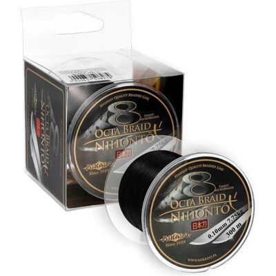 Mikado Nihonto Octa Braid - 0.30mm/29.9Kg/300M - Black Mikado Nihonto Octa Braid - 0.30mm/29.9Kg/300M - Black