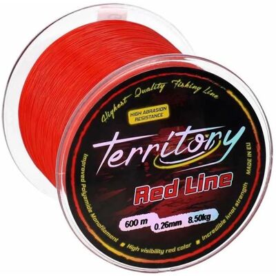 Mikado Territory Monofilament 600 M Rouge - Ligne de Pêche - Publicité Mikado Territory Monofilament 600 M Rouge - Ligne de Pêche - Publicité