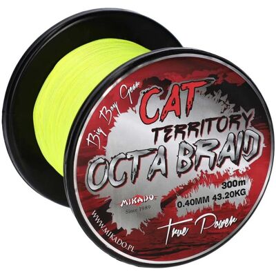 Mikado Octa Braided Line - 0.5mm/53.3Kg/300M - Fluo Yellow - Fishing Line Mikado Octa Braided Line - 0.5mm/53.3Kg/300M - Fluo Yellow - Fishing Line