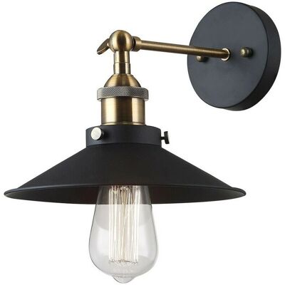 Italux Kermio - Industrial and Retro Wall Lamp - Black - E27 Italux Kermio - Industrial and Retro Wall Lamp - Black - E27