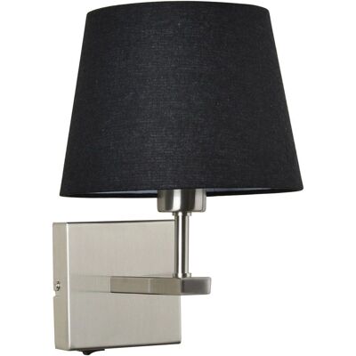Italux Norte - Lampada da Comodino Moderna Nichel Nero - E27 Italux Norte - Lampada da Comodino Moderna Nichel Nero - E27