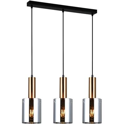 Italux Sardo - Modern Hanging Pendant Brass 3 Light - Pendant Lamp Italux Sardo - Modern Hanging Pendant Brass 3 Light - Pendant Lamp
