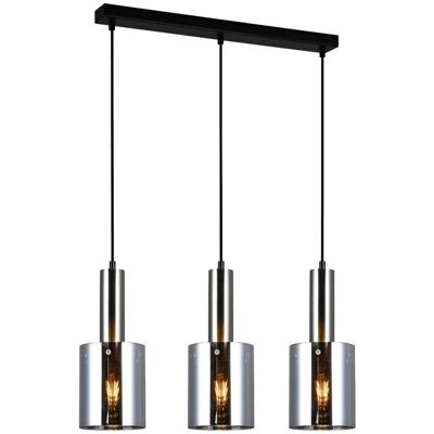 Lampadario Moderno Italux Sardo Nickel Satinato - 3 Luci Lampadario Moderno Italux Sardo Nickel Satinato - 3 Luci