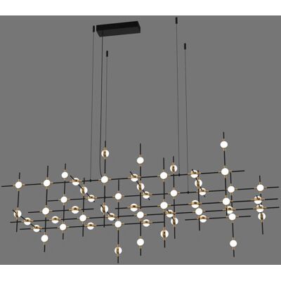 Italux Provenza Pendant Light - Black/Gold, 132W, 3000K Italux Provenza Pendant Light - Black/Gold, 132W, 3000K