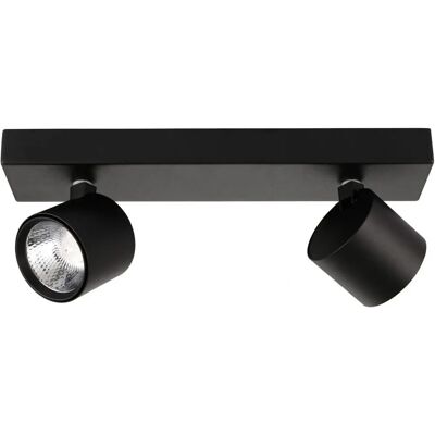 Lámpara de Techo Italux Boniva - Moderna Negro 2x5W LED - Foco de Techo Lámpara de Techo Italux Boniva - Moderna Negro 2x5W LED - Foco de Techo
