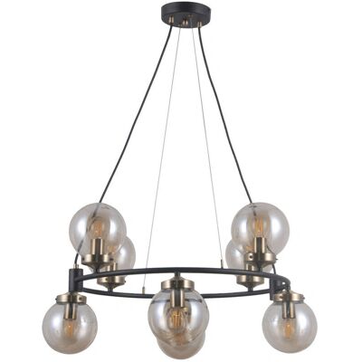 Italux Galvez Industrial 8-Light Globe Pendant - Pendant Ceiling Light Italux Galvez Industrial 8-Light Globe Pendant - Pendant Ceiling Light