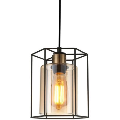 Italux Kalula Industrial Pendant Light - 1 Light, Black Italux Kalula Industrial Pendant Light - 1 Light, Black
