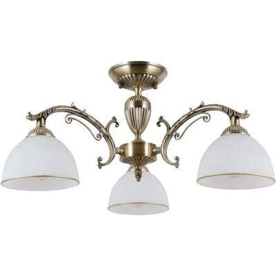 Lámpara de Techo Italux Feneza Estilosa 3 Luces Semi Empotrada Lámpara de Techo Italux Feneza Estilosa 3 Luces Semi Empotrada