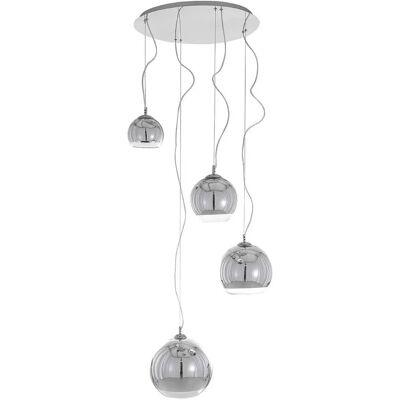 Italux Laurent Lámpara Colgante Chrome - 4 Luz E27 Italux Laurent Lámpara Colgante Chrome - 4 Luz E27