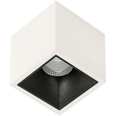 Lampada a Soffitto Italux Alden Bianco Nero - Tecnica Moderna Lampada a Soffitto Italux Alden Bianco Nero - Tecnica Moderna