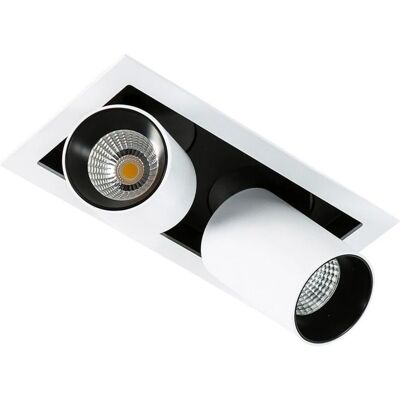 Italux Mercanta Double 4000K - Modern Technical LED Recessed Ceiling White, Black Italux Mercanta Double 4000K - Modern Technical LED Recessed Ceiling White, Black