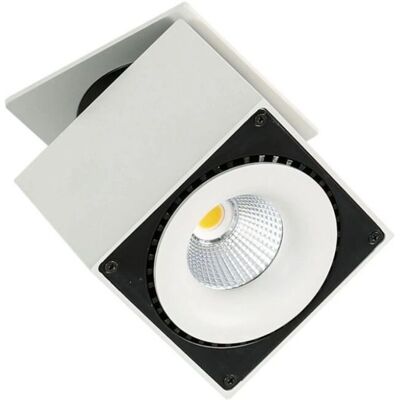 Lámpara empotrada Italux Sevilla Square 3000K - Moderna LED técnica Techo Blanco, Negro Lámpara empotrada Italux Sevilla Square 3000K - Moderna LED técnica Techo Blanco, Negro