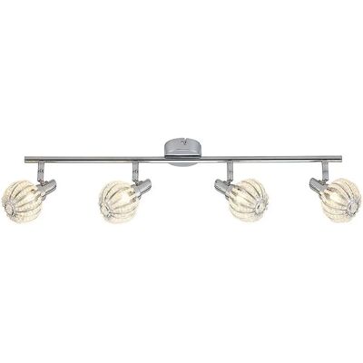 Italux Lopez Chrome 4-Light Ceiling Light - Ceiling Light Italux Lopez Chrome 4-Light Ceiling Light - Ceiling Light