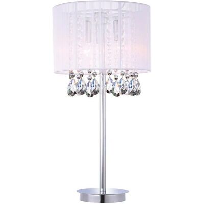 Italux Essence - Biała Lampka Biurkowa 3 Światła E14 Italux Essence - Biała Lampka Biurkowa 3 Światła E14