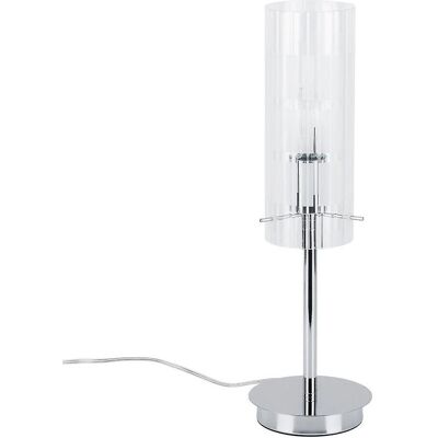 Italux Max - Nowoczesna Chromowana Lampa Stołowa z Przezroczystym Kloszem Italux Max - Nowoczesna Chromowana Lampa Stołowa z Przezroczystym Kloszem
