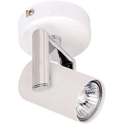 Italux Bland - Faretto Moderno Bianco 1 Luce con Ombra Bianca Opaca LED - Faretto Italux Bland - Faretto Moderno Bianco 1 Luce con Ombra Bianca Opaca LED - Faretto