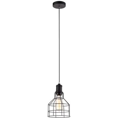 Italux Synthia - Black Industrial Retro Pendant - Pendant Light Italux Synthia - Black Industrial Retro Pendant - Pendant Light