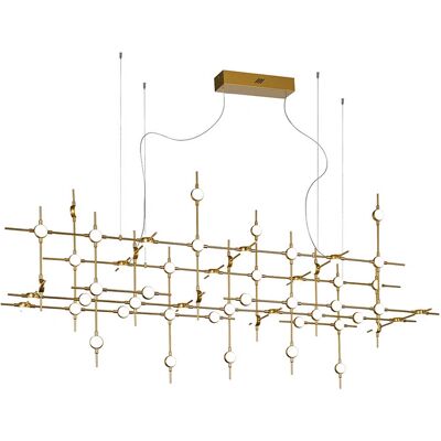 Moderní LED závěsné svítidlo Italux Provenza - Zlato - 3000K Moderní LED závěsné svítidlo Italux Provenza - Zlato - 3000K