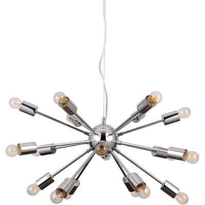 Italux Theo - Lámpara Colgante Moderna Cromada 18 Luz Italux Theo - Lámpara Colgante Moderna Cromada 18 Luz