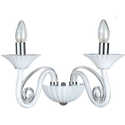 Italux Verona White Modern Wall Lamp 2 Light - Wall Lamp Italux Verona White Modern Wall Lamp 2 Light - Wall Lamp