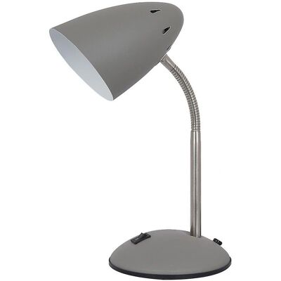 Italux Cosmic - Nowoczesna Szara Satynowa Lampa Stołowa - E27 Italux Cosmic - Nowoczesna Szara Satynowa Lampa Stołowa - E27