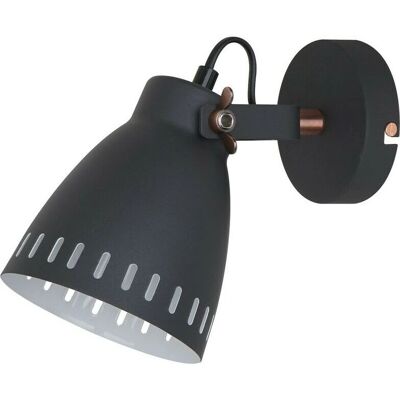 Italux Franklin - Lampada da parete industriale e retrò Grafite, Cobre Rosso, E27 Italux Franklin - Lampada da parete industriale e retrò Grafite, Cobre Rosso, E27