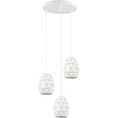 Italux Harley Colgante Moderno Blanco 3 Luz - Lámpara Colgante Italux Harley Colgante Moderno Blanco 3 Luz - Lámpara Colgante