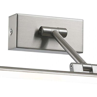 Italux Garrix - Lampada da quadro LED moderna Nickel satinato - 560lm Italux Garrix - Lampada da quadro LED moderna Nickel satinato - 560lm