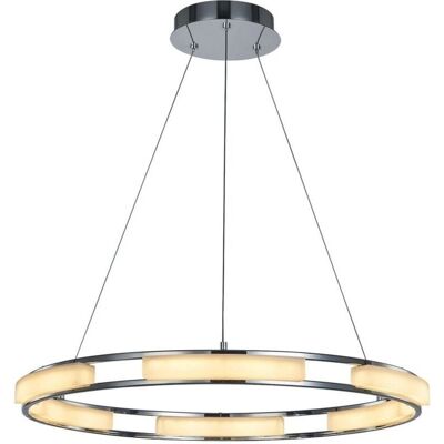 Italux Theodore Suspension LED Chrome - Moderne et Dimmable - Publicité Italux Theodore Suspension LED Chrome - Moderne et Dimmable - Publicité