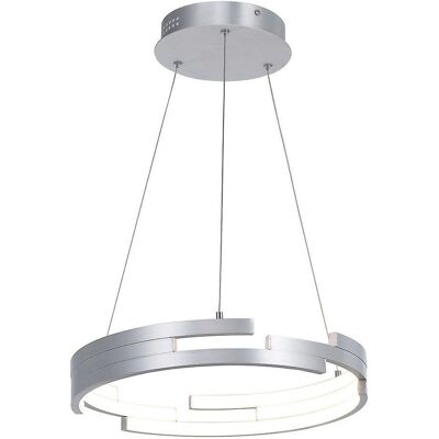 Italux Velar - Modern LED Hanging Pendant Silver Oxidized - 3360lm Italux Velar - Modern LED Hanging Pendant Silver Oxidized - 3360lm