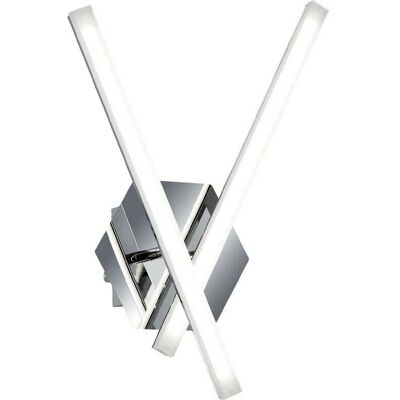 Italux Lucio - Modern LED Wall Lamp Chrome, Warm White 3000K 1000lm Italux Lucio - Modern LED Wall Lamp Chrome, Warm White 3000K 1000lm