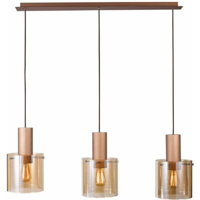 Italux Javier Bronze Ancien Noir 3 Lumières Suspendu - Lampe Suspendue - Publicité Italux Javier Bronze Ancien Noir 3 Lumières Suspendu - Lampe Suspendue - Publicité