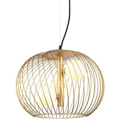Lampada a Sospensione Moderna Italux Clarisa - Oro, Bianco, G9 Lampada a Sospensione Moderna Italux Clarisa - Oro, Bianco, G9