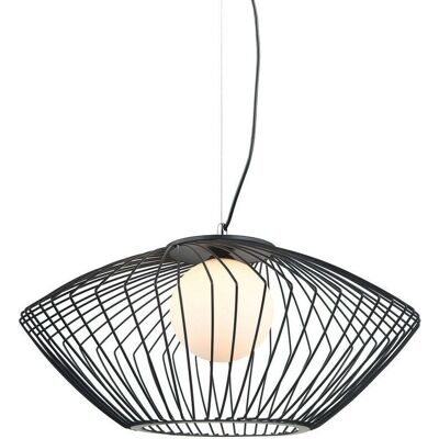 Suspension Moderne Italux Zeno - Noir, Blanc, E27, 1 Lumière - Publicité Suspension Moderne Italux Zeno - Noir, Blanc, E27, 1 Lumière - Publicité