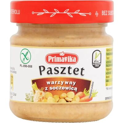 Pasztet warzywny z soczewicą - Naturalny, Bez glutenu, Wegan Pasztet warzywny z soczewicą - Naturalny, Bez glutenu, Wegan