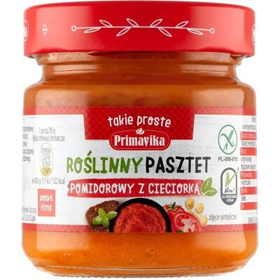 Pasztet pomidorowy z ciecierzycą - Bez glutenu, Wegan, 160g Pasztet pomidorowy z ciecierzycą - Bez glutenu, Wegan, 160g