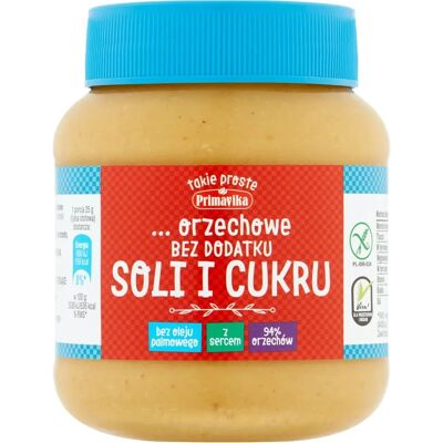 Masło Orzechowe Bez Sodu i Cukru - 350g - Masło Orzechowe Masło Orzechowe Bez Sodu i Cukru - 350g - Masło Orzechowe
